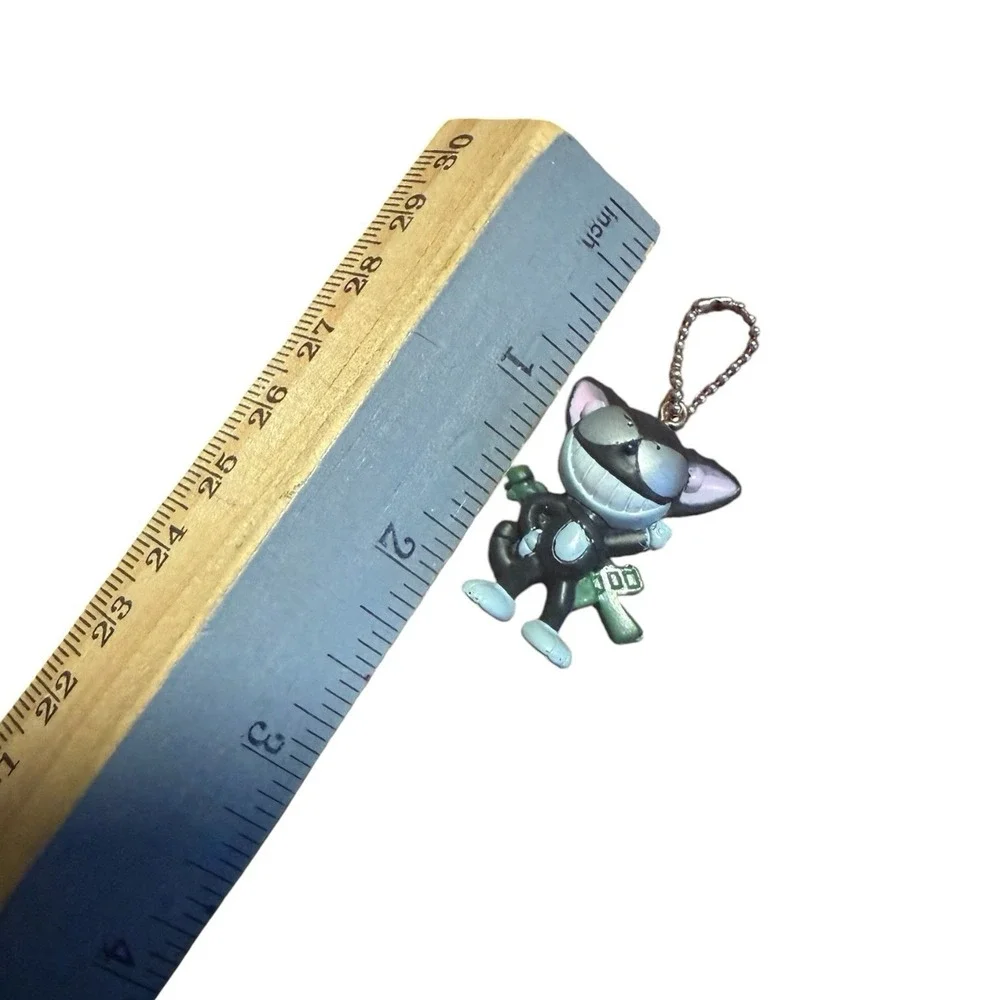 Cyborg Kuro-chan PVC Keychain Figure Lot #4 #6 Japan Anime Gashapon Rare VTG